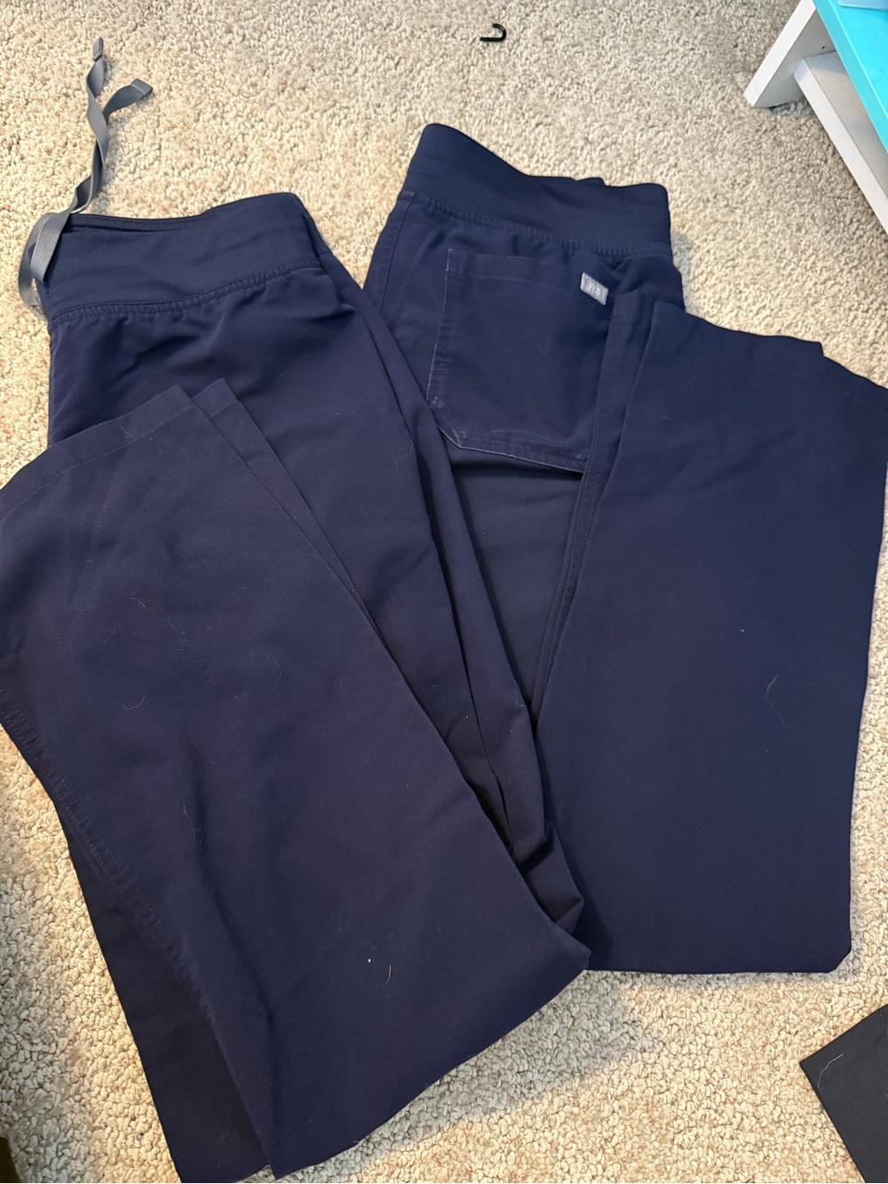 Figs Women's Navy Livingston Scrub Pants (2)